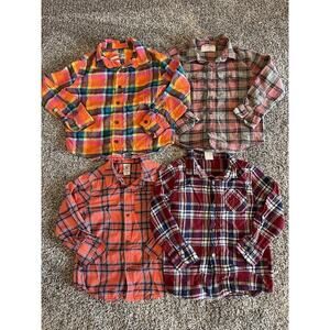 Carter’s, Old Navy, Cat & Jack Flannel Shirt Kid's Coed Lot Sizes 4/5